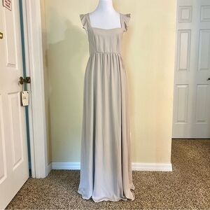 SHOW ME YOUR MUMU June Maxi Dress cream color gown women’s size L prom wedding